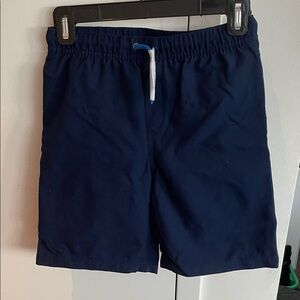 NWOT Lands' End Kids Navy Swim Trunks